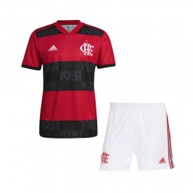 Fußballtrikots CR Flamengo Kinder Heimtrikotsatz 2021-2022